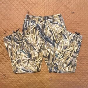 Vintage Waterfowl Cotton Flannel Cargo Hunting Pants Size Medium